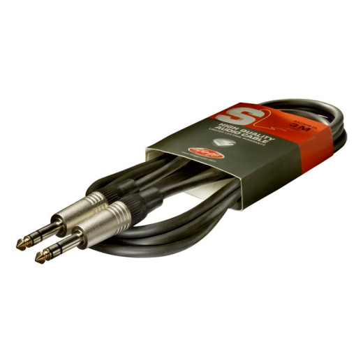 Stagg Music SAC3PS DL Deluxe Stereo JACK-JACK 3m Cable
