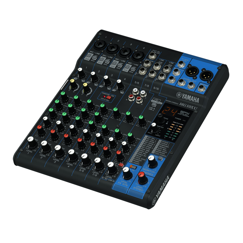 Yamaha MG10XU Mixer; 10 Inputs USB & FX