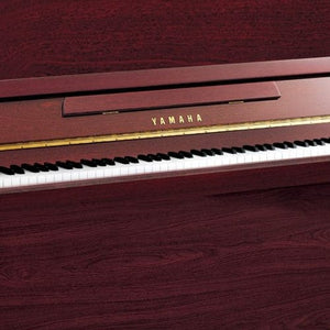 Yamaha B2 Upright Piano; Polished Mahogany