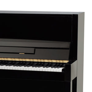 Feurich 115 Premiere Silent Upright Piano; Polished Black