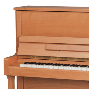 Feurich 122 Universal Silent Upright Piano; Beech Satin