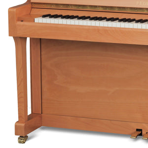 Feurich 122 Universal Upright Piano; Beech Satin