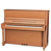 Feurich 122 Universal Upright Piano; Beech Satin