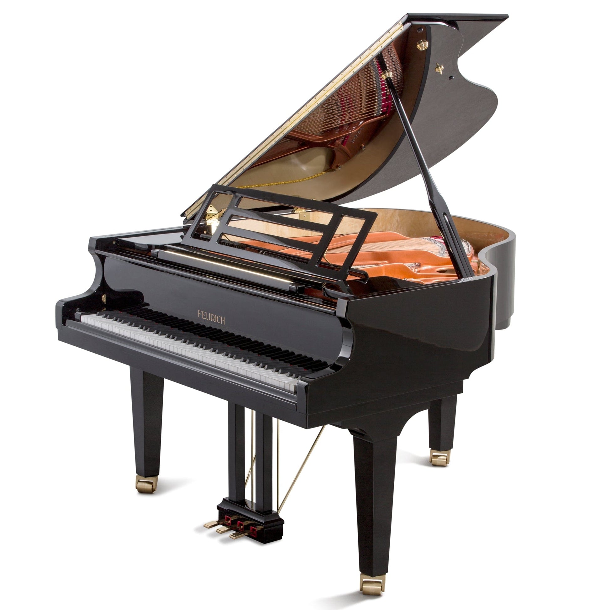 Feurich 162 Dynamic I Grand Piano; Polished Black