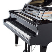 Feurich 162 Dynamic I Grand Piano; Polished Black With Chrome Fittings