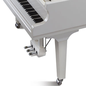 Feurich 162 Dynamic I Grand Piano; Polished White With Chrome Fittings