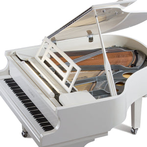 Feurich 162 Dynamic I Grand Piano; Polished White With Chrome Fittings