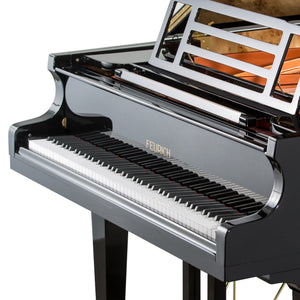 Feurich 179 Dynamic II Grand Piano; Polished Black