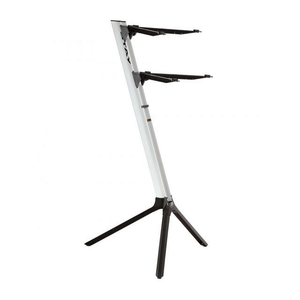 STAY Keyboard Stand SLIM 1100/02 Two Tier With Carry Bag; Silver
