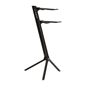 STAY Keyboard Stand SLIM 1100/02C Two Tier Curved Top With Carry Bag; Black
