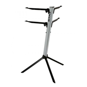STAY Keyboard Stand SLIM 1100/02C Two Tier Curved Top With Carry Bag; Silver