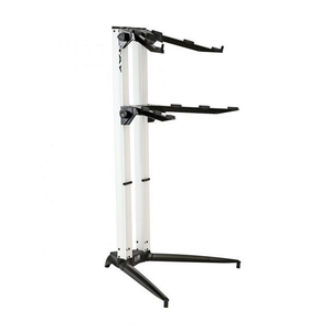 STAY Keyboard Stand PIANO 1200/02 Two Tier Heavy Duty With Carry Bag; White