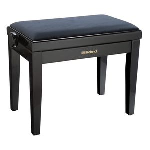 Roland RPB-220BK Piano Bench; Satin Black Velour Seat