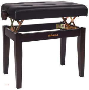 Roland RPB-300RW Piano Bench; Rosewood Vinyl Seat