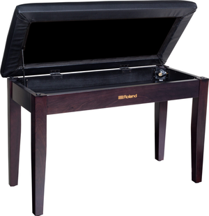 Roland RPB-D100RW Duet Piano Bench; Rosewood With Storage Compartment