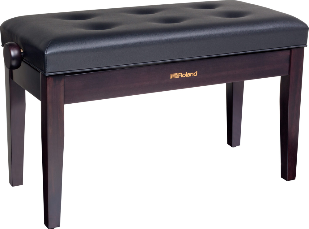 Roland RPB-D300RW Duet Piano Bench; Rosewood Vinyl Seat
