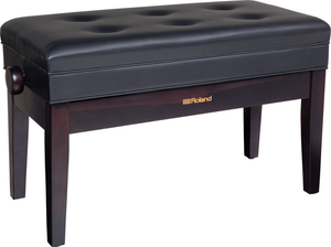 Roland RPB-D400RW Duet Piano Bench; Rosewood Vinyl Seat