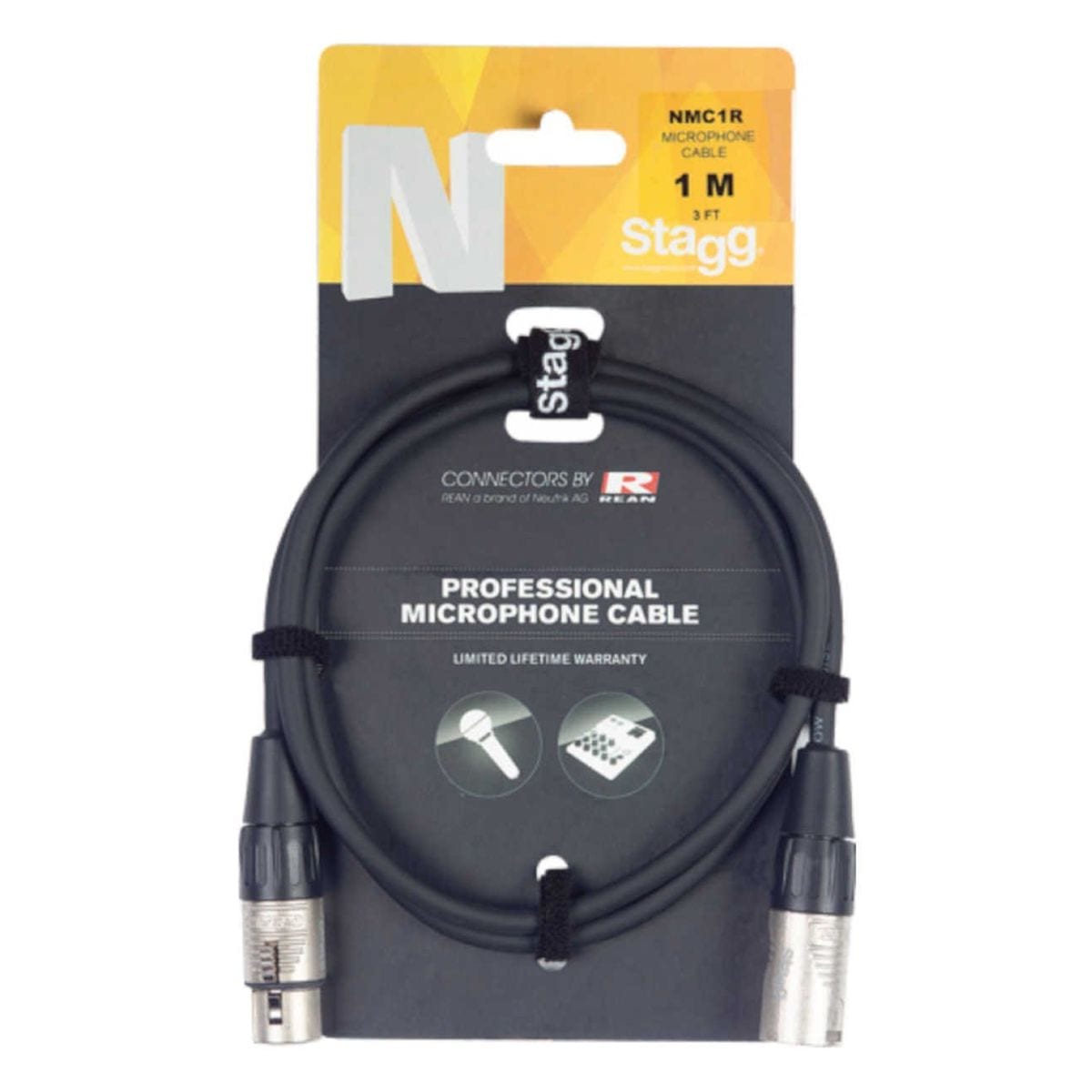 Stagg NMC1R XLR-XLR Microphone 1m Cable