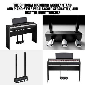 Yamaha P121 Digital Piano; Black