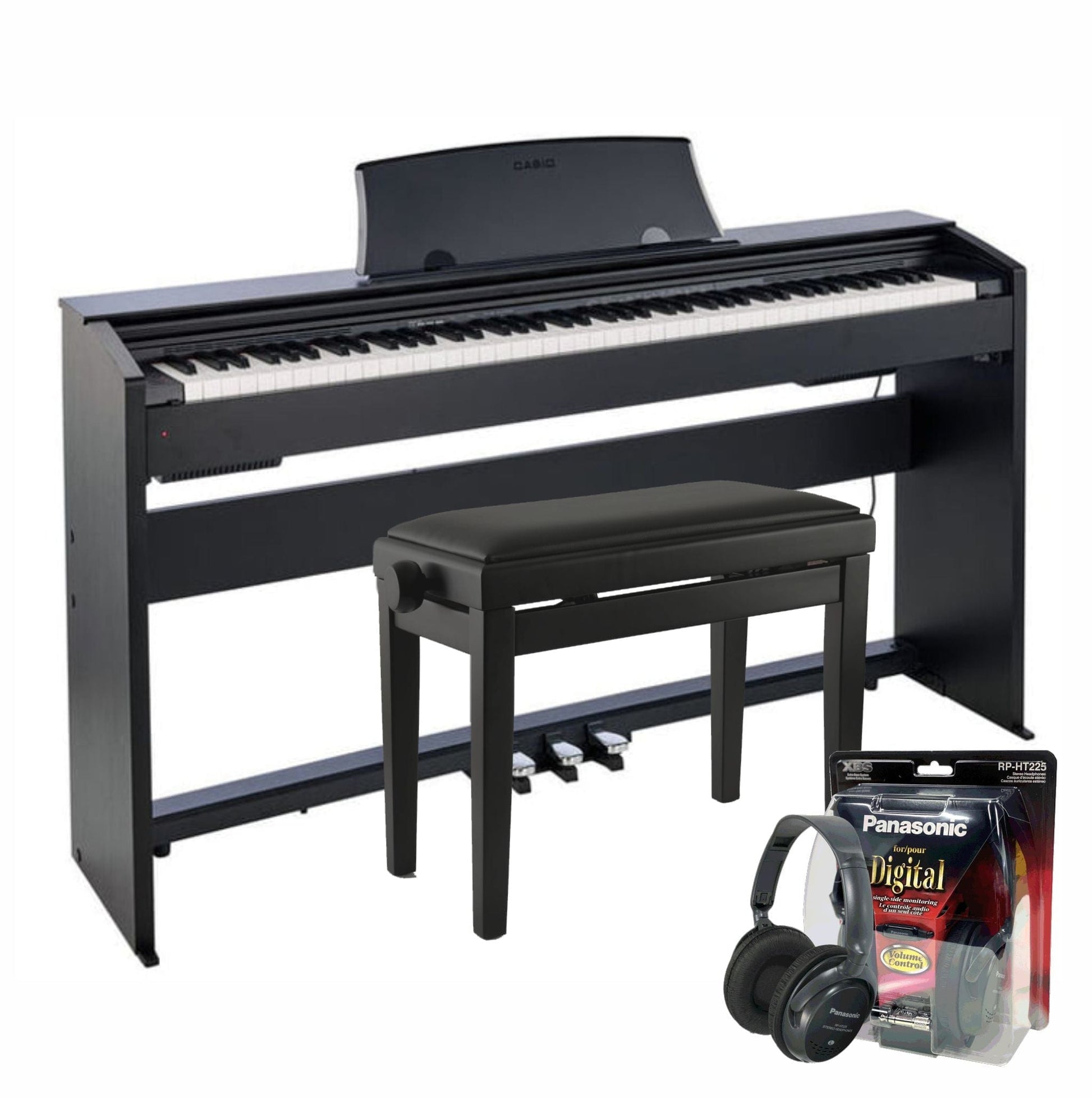 Casio PX770 Black Digital Piano Value Package with £40 Cashback Offer