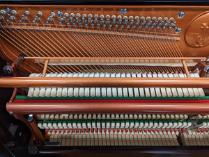 Second Hand Feurich 115 Upright Piano in Polished Ebony - Serial No: F28361