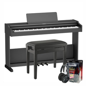 Roland RP107 Digital Piano; Black Value Package