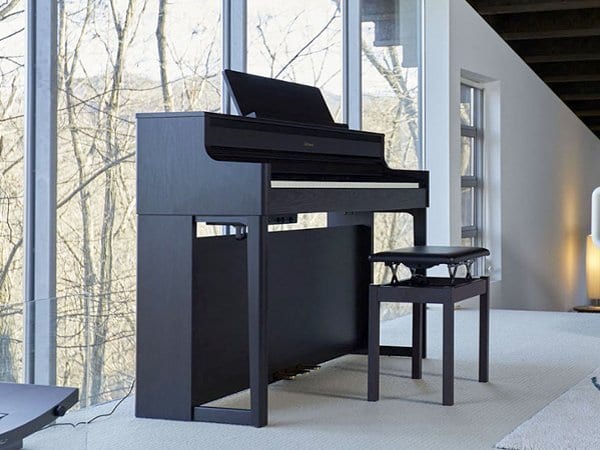 Roland HP704 Digital Piano; Charcoal Black