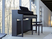 Roland HP704 Digital Piano; Charcoal Black