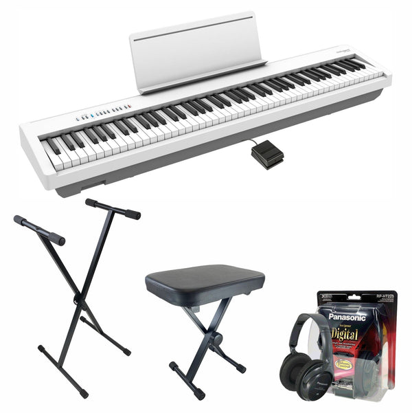 Roland FP30X White Digital Piano Value Package