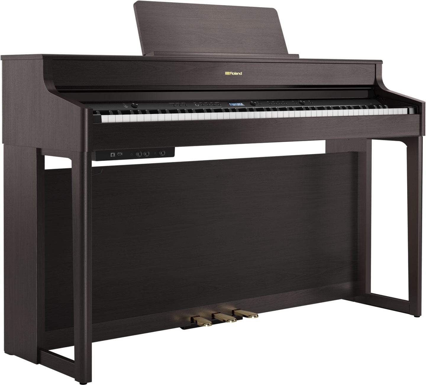Roland HP702 Dark Rosewood with Piano Stool & Roland RH200 Headphones
