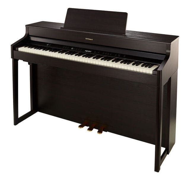 Roland HP702 Dark Rosewood with Piano Stool & Roland RH200 Headphones