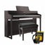 Roland HP702 Dark Rosewood with Piano Stool & Roland RH200 Headphones
