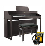 Roland HP702 Dark Rosewood with Piano Stool & Roland RH200 Headphones