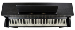 Roland HP704 Charcoal Black with Piano Stool & Roland RH200 Headphones