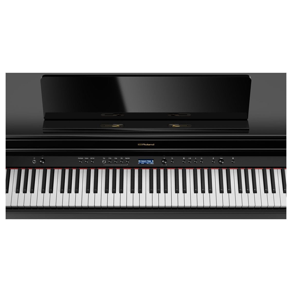 Roland HP704 Polished Ebony Digital Piano Value Package