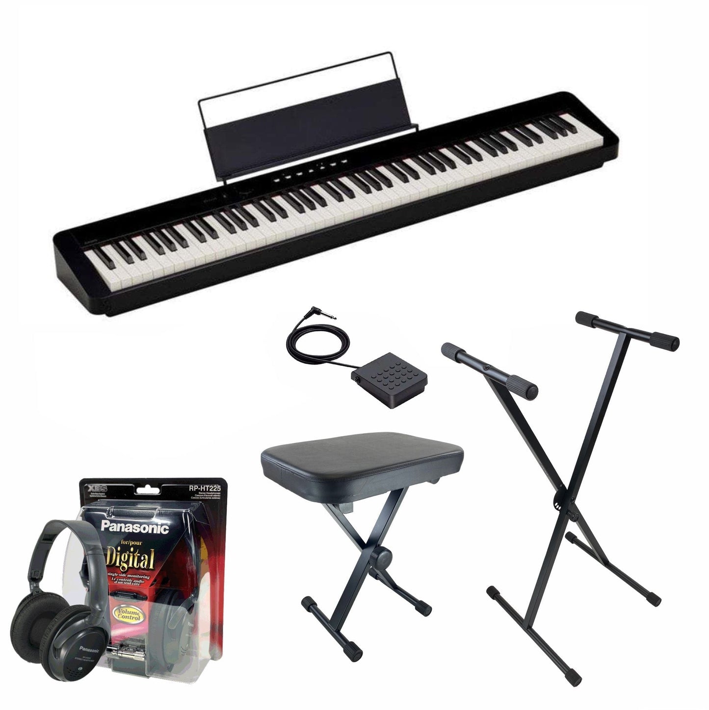 Casio PX-S1100 Digital Piano; Black Value Package