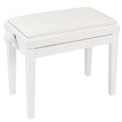 Nocturne Maestro Adjustable Height Piano Stool; Satin White