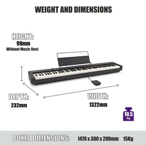 Casio CDP-S110 Digital Piano; White