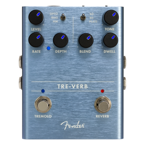 Fender Tre-Verb Digital Reverb Tremolo Guitar Effects Pedal