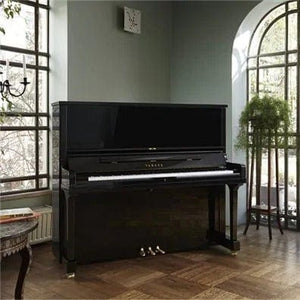 Yamaha U3 Upright Piano; Polished Ebony