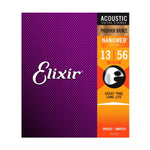Elixir NanoWeb Phosphor Bronze Medium 13-56 Acoustic String Set