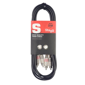 Stagg Music STC3C Phono-Phono 10ft 3m Cable