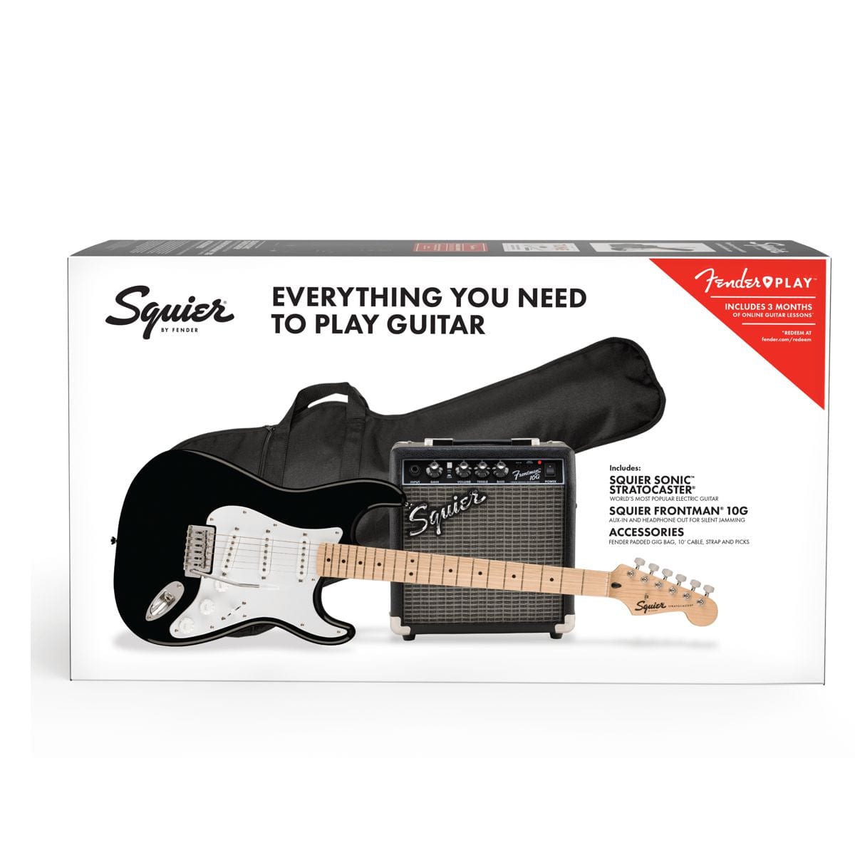 Squier Sonic Strat Pack Black