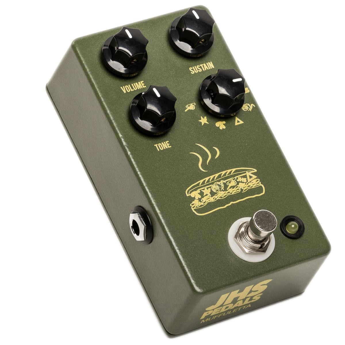 JHS Pedals Muffuletta Army Green Fuzz Effects Pedal