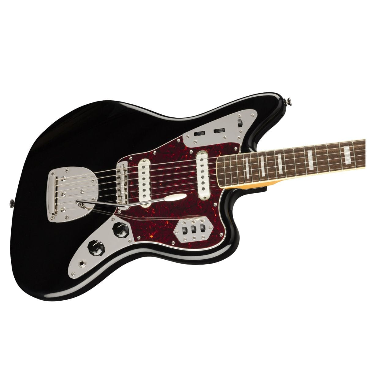 Squier Classic Vibe 70s Jaguar Black Guitar | Bonners Music