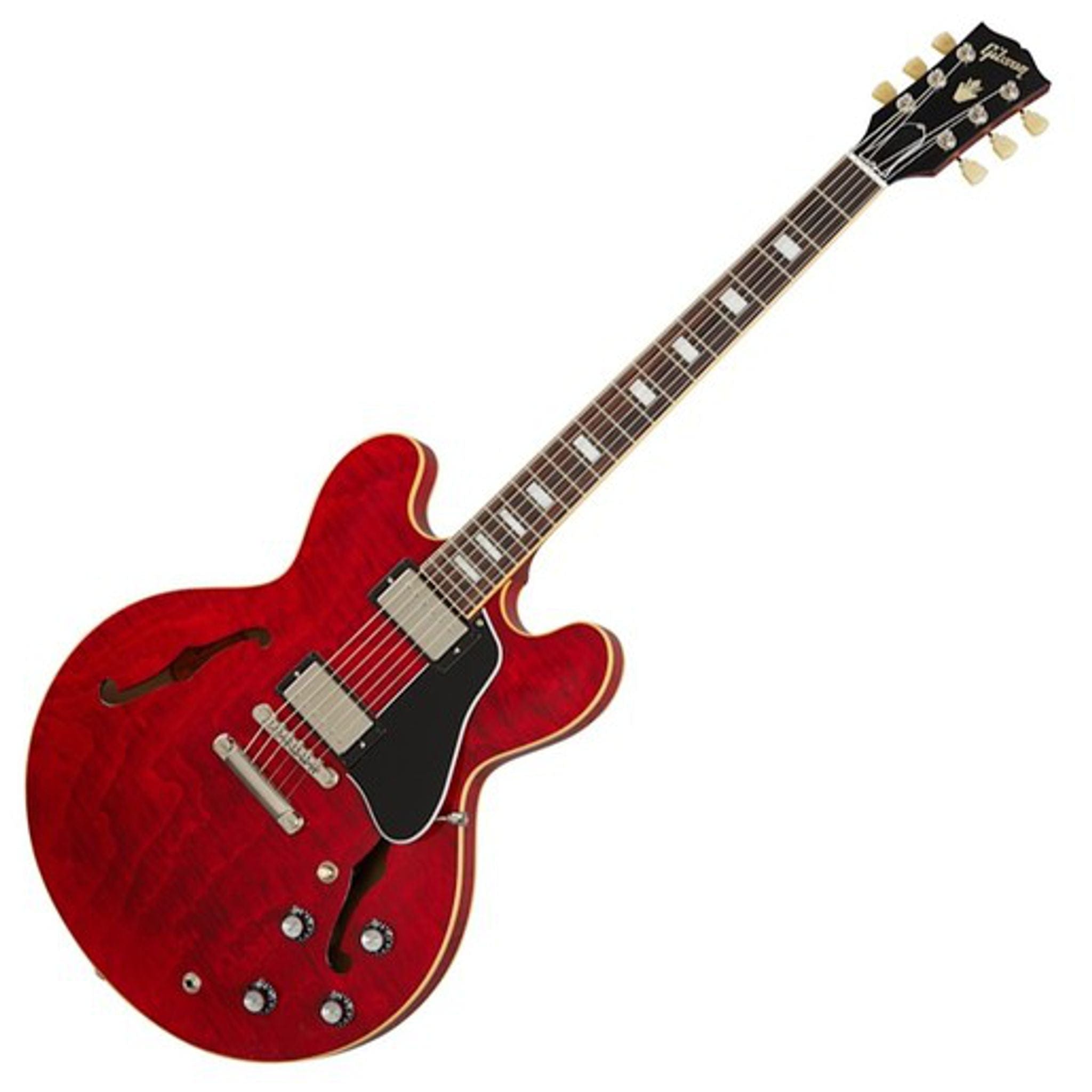 ギター Gibson ES-335 60s Cherry figured Gibson ES-335 Figured Semi-Hollow Body Electric - Sixties