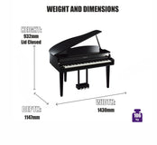 Yamaha CLP765GP Digital Grand Piano; Polished White | Free Delivery & Installation