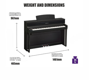 Yamaha CLP775DW Clavinova Digital Piano; Dark Walnut | Free Delivery & Installation