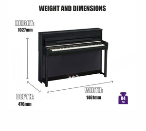 Yamaha CLP785 Digital Piano; Polished Ebony | Free Delivery & Installation
