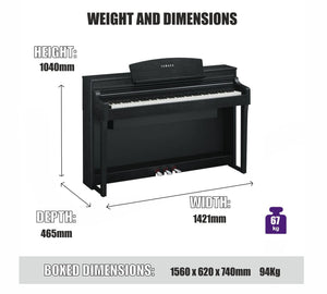 Yamaha Clavinova CSP170 Digital Piano; White with FREE iPad Offer